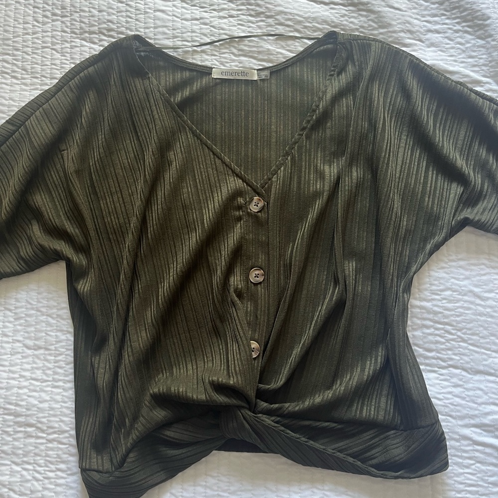 Dark green top